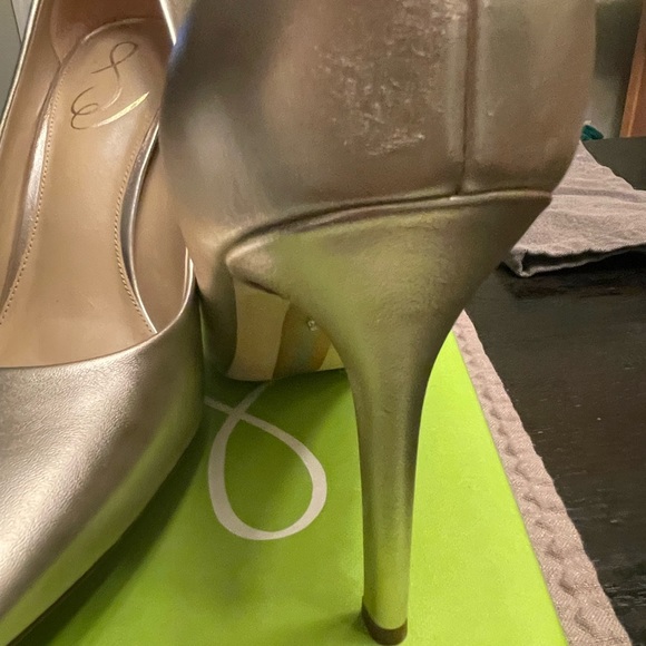 Sam Edelman HAZEL, LIGHT GOLD LEATHER POINTED TOE HEEL Size 9. NWOT - Picture 8 of 8